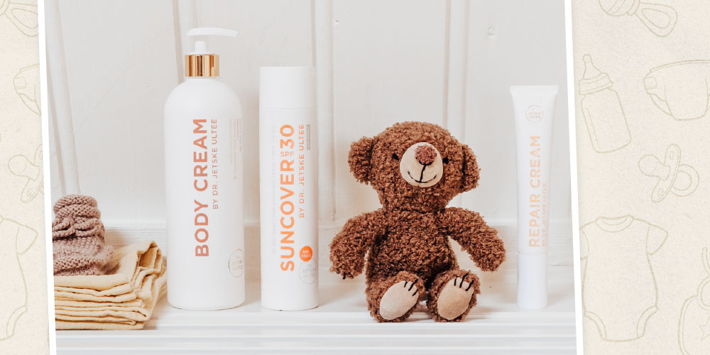 Zijn al die lieve babyproducten wel zo lief voor de huid? Dit moet je weten over cosmetica voor kleintjes