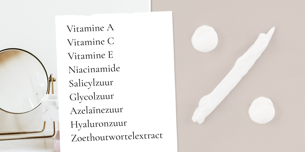 Bij welk percentage werken ingrediënten in cosmetica?
