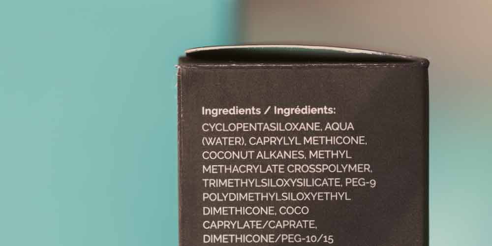 Water telt ook als natuurlijke ingrediënt bij natuurlijke cosmetica
